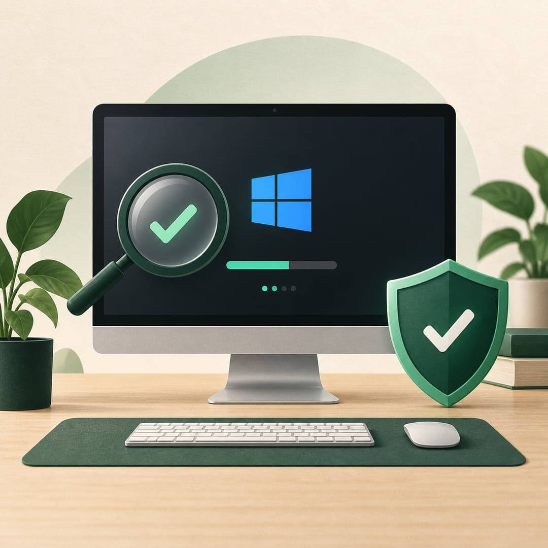 Écran Windows sombre en cours de diagnostic prudent